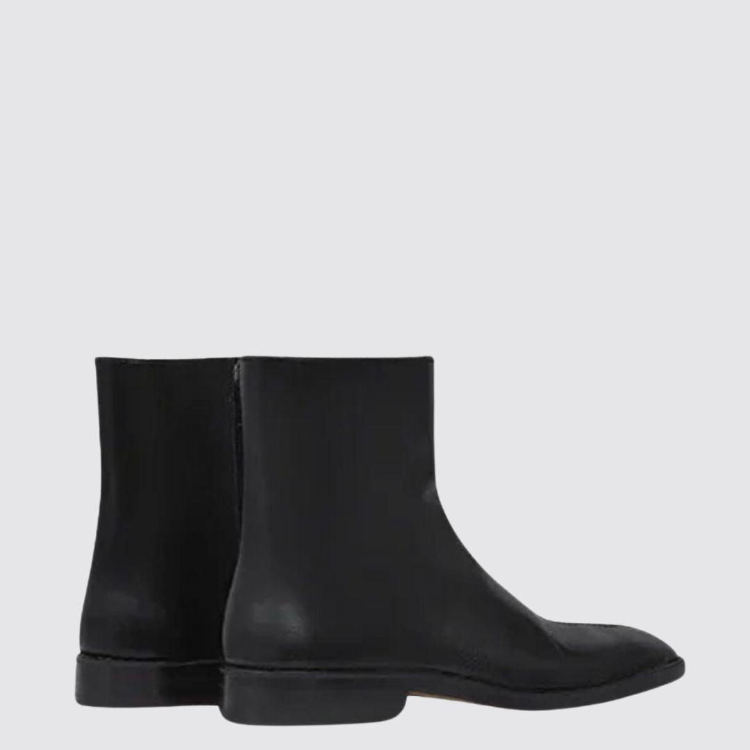 LEMAIRE Piped Zipped Boots In Black