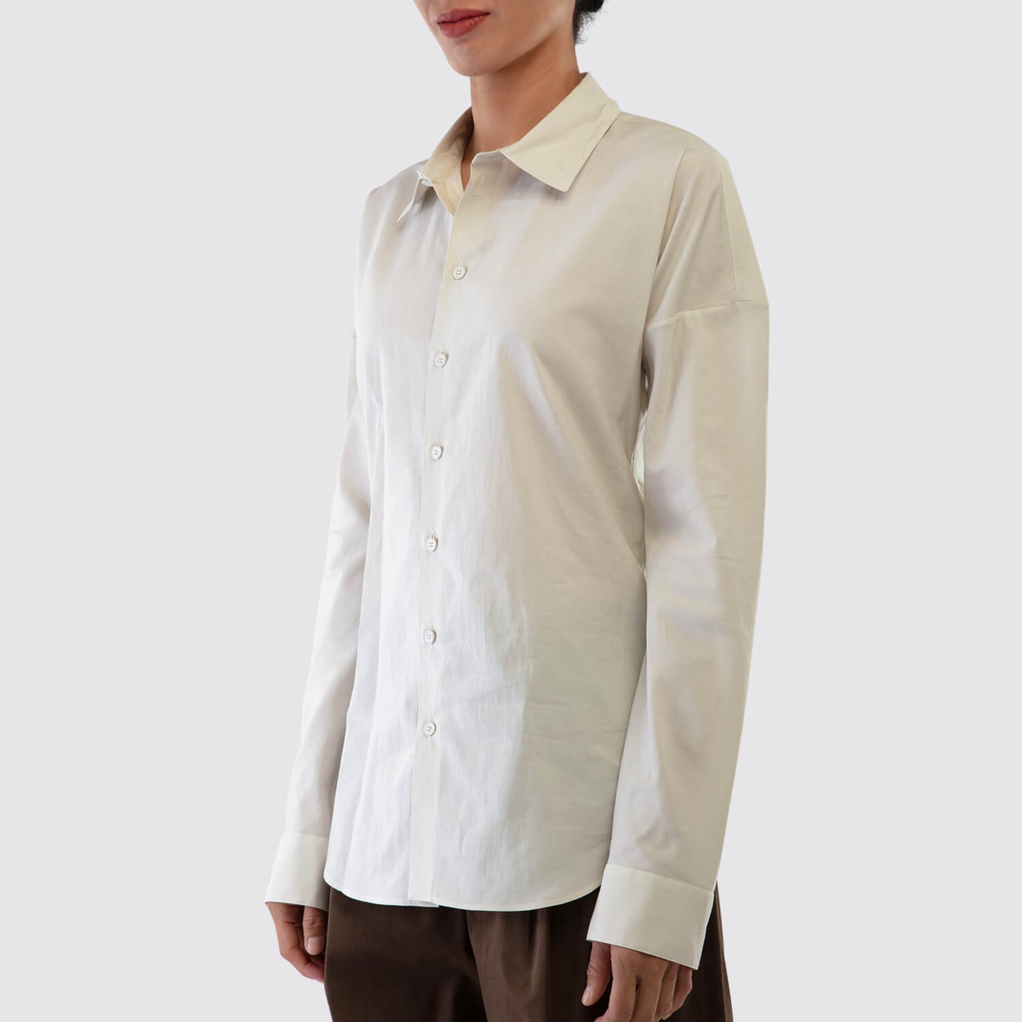 LEMAIRE Fitted Band Collar Shirt