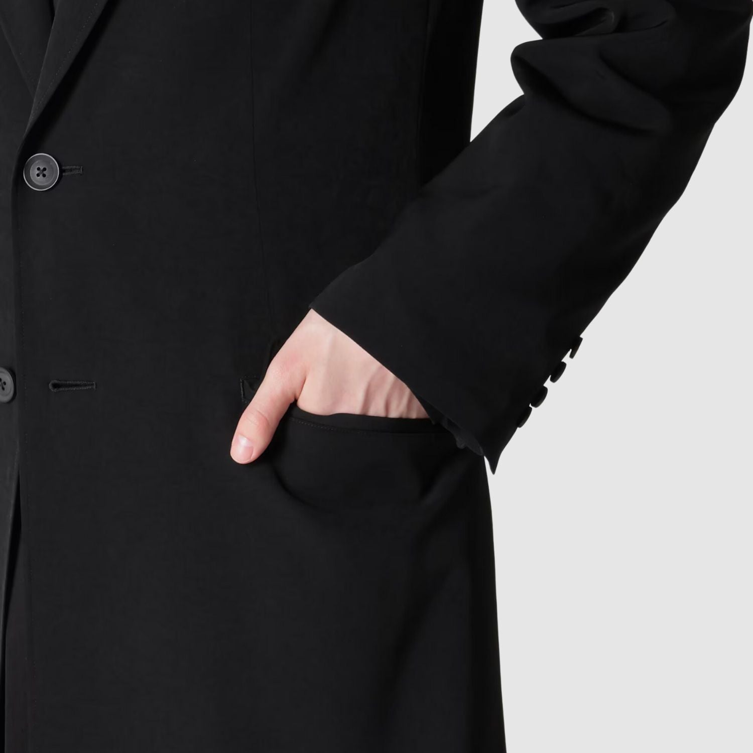 Yohji Yamamoto Ta Tuxedo Back Flare Long Jacket