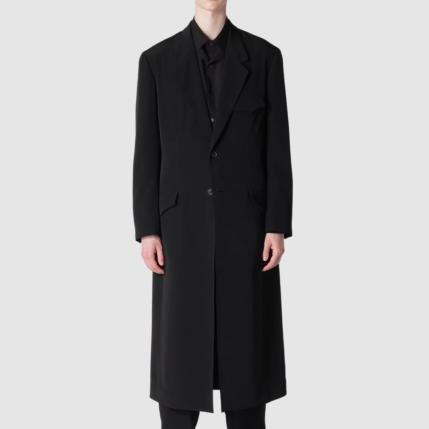 Yohji Yamamoto Ta Tuxedo Back Flare Long Jacket