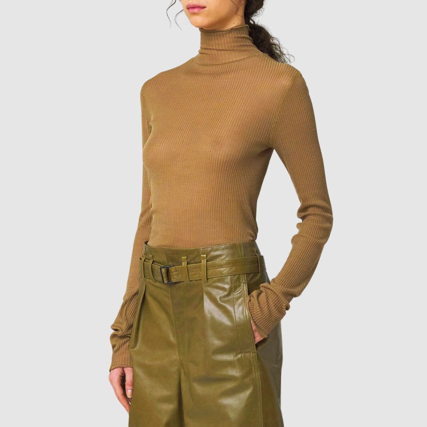 Seamless Long Sleeve High Neck