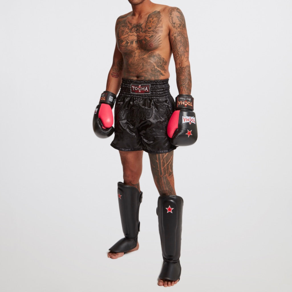Tocha - Black Muay Thai Shin Guards