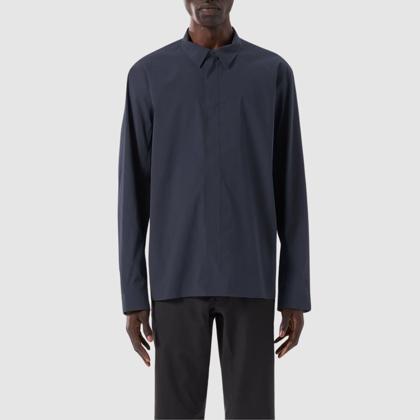 Arc'teryx Veilance Metry Shirt LS In Black Sapphire