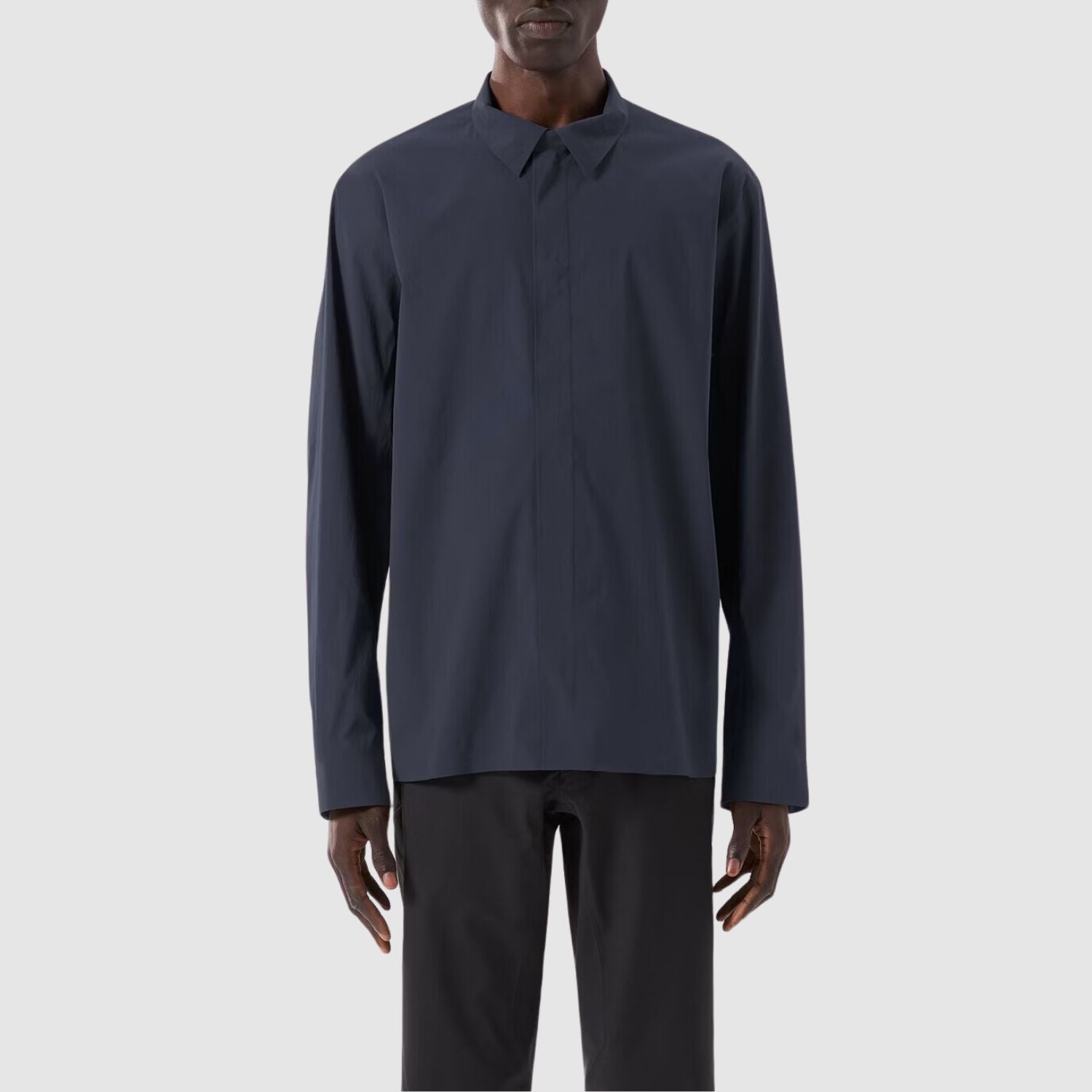 Arc'teryx Veilance Metry Shirt LS In Black Sapphire