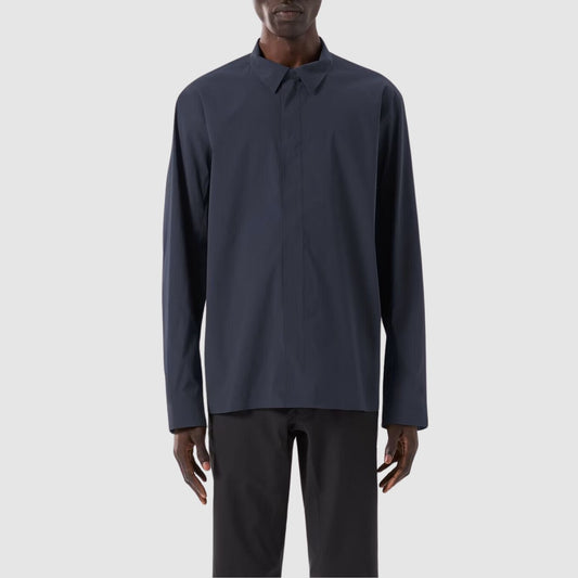 Arc'teryx Veilance Metry Shirt LS In Black Sapphire