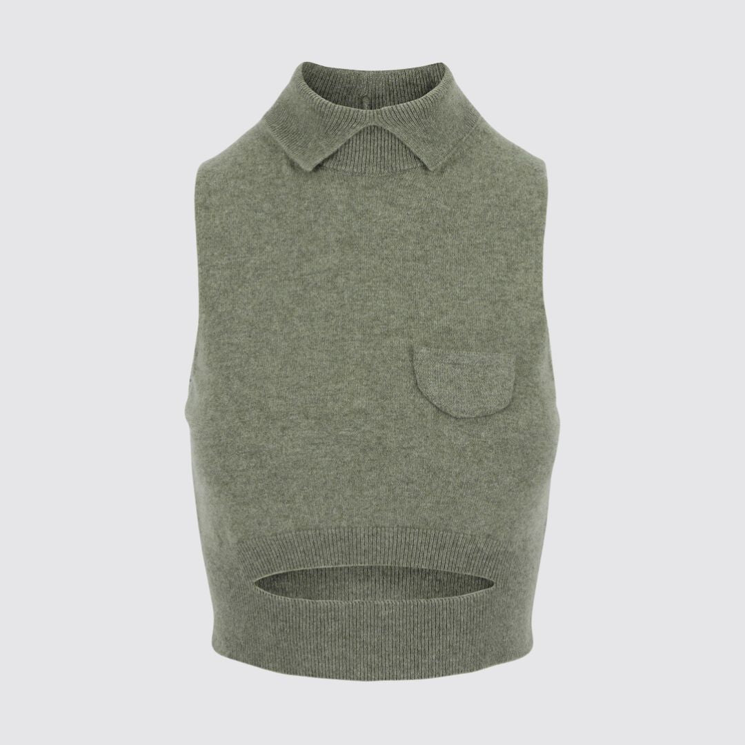 Meryll Rogge | Mock Neck Cashmere Top