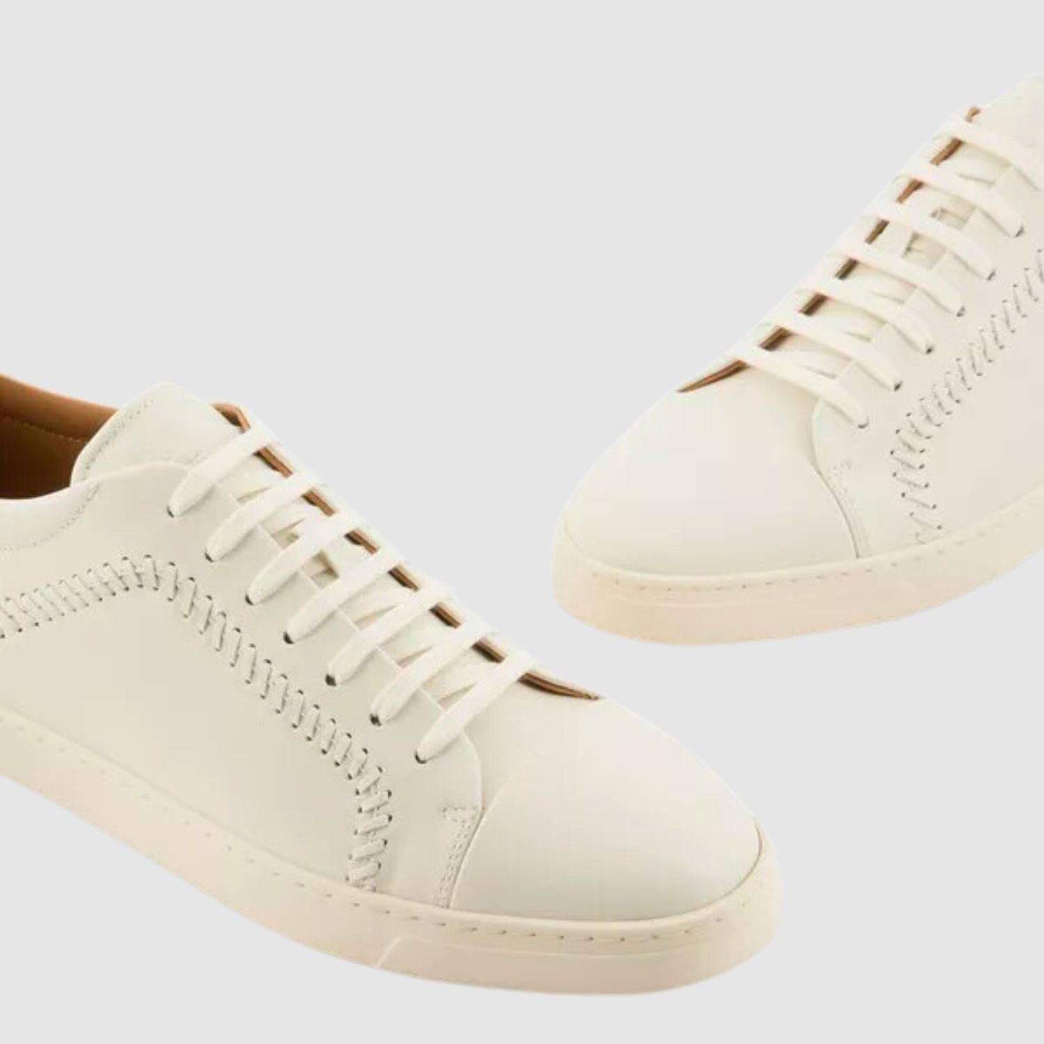 Giorgio Armani Nappa-Leather Sneakers_GIOM243015