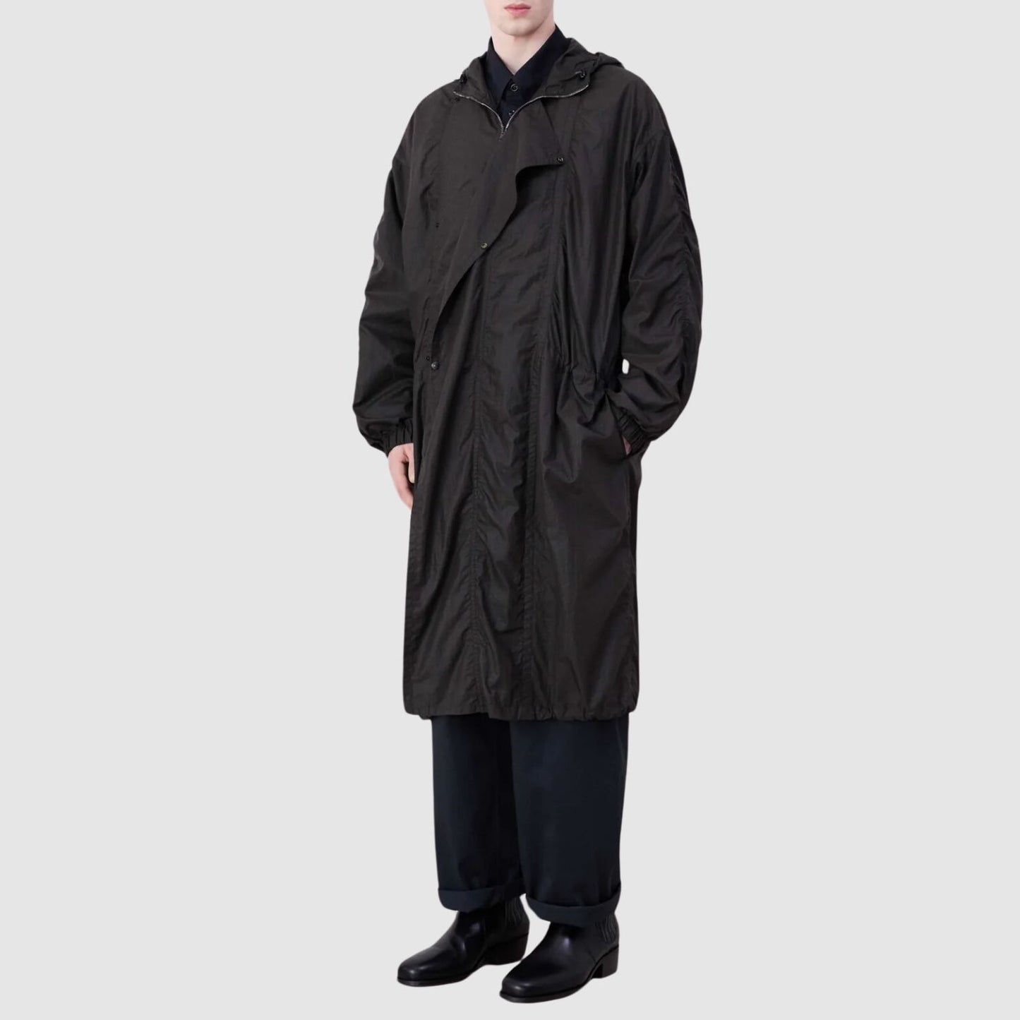 LEMAIRE Nylon Parka in Espresso