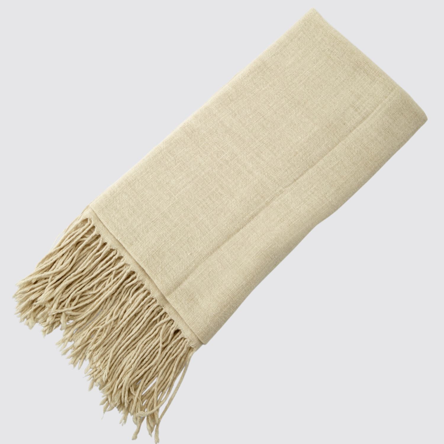 Oslo Cashmere Blanket Just One Eye Folded View