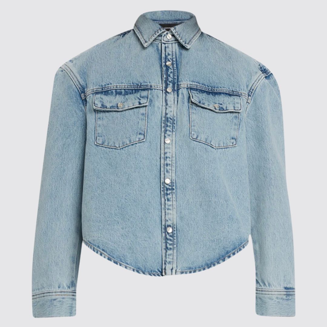 Oversized Denim Jacket Front View