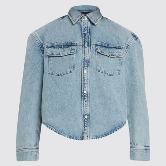 Oversized Denim Jacket Front View