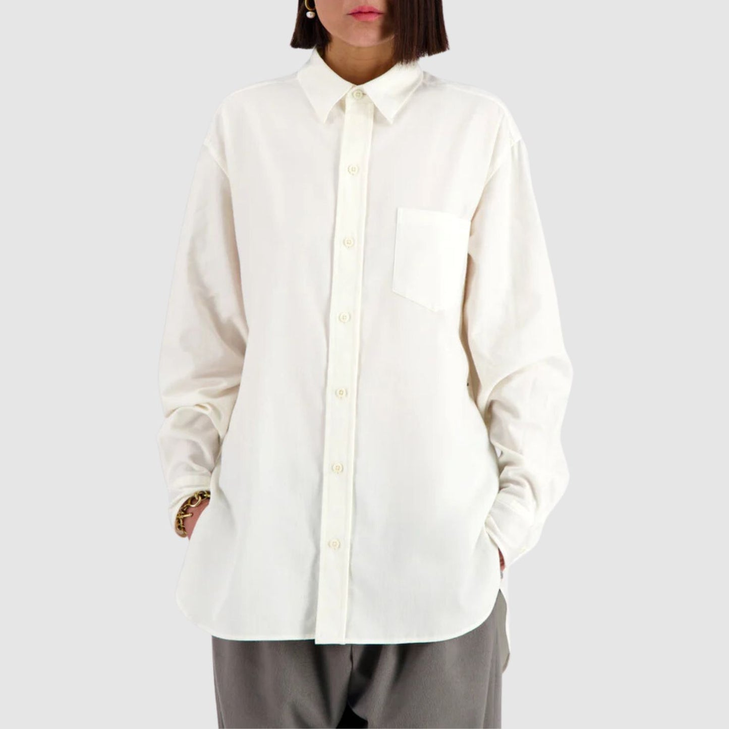 Meta Campania Collective Pablo Exaggerated Unlined Shirt_METW245005