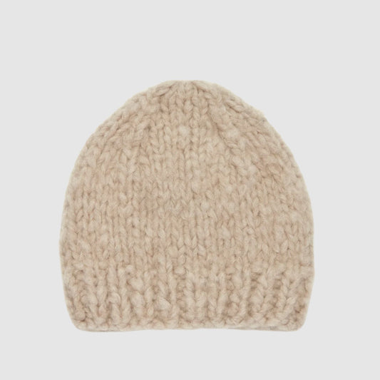 Gabriela Hearst Pacino Knit Hat in Oatmeal Welfat Cashmere
