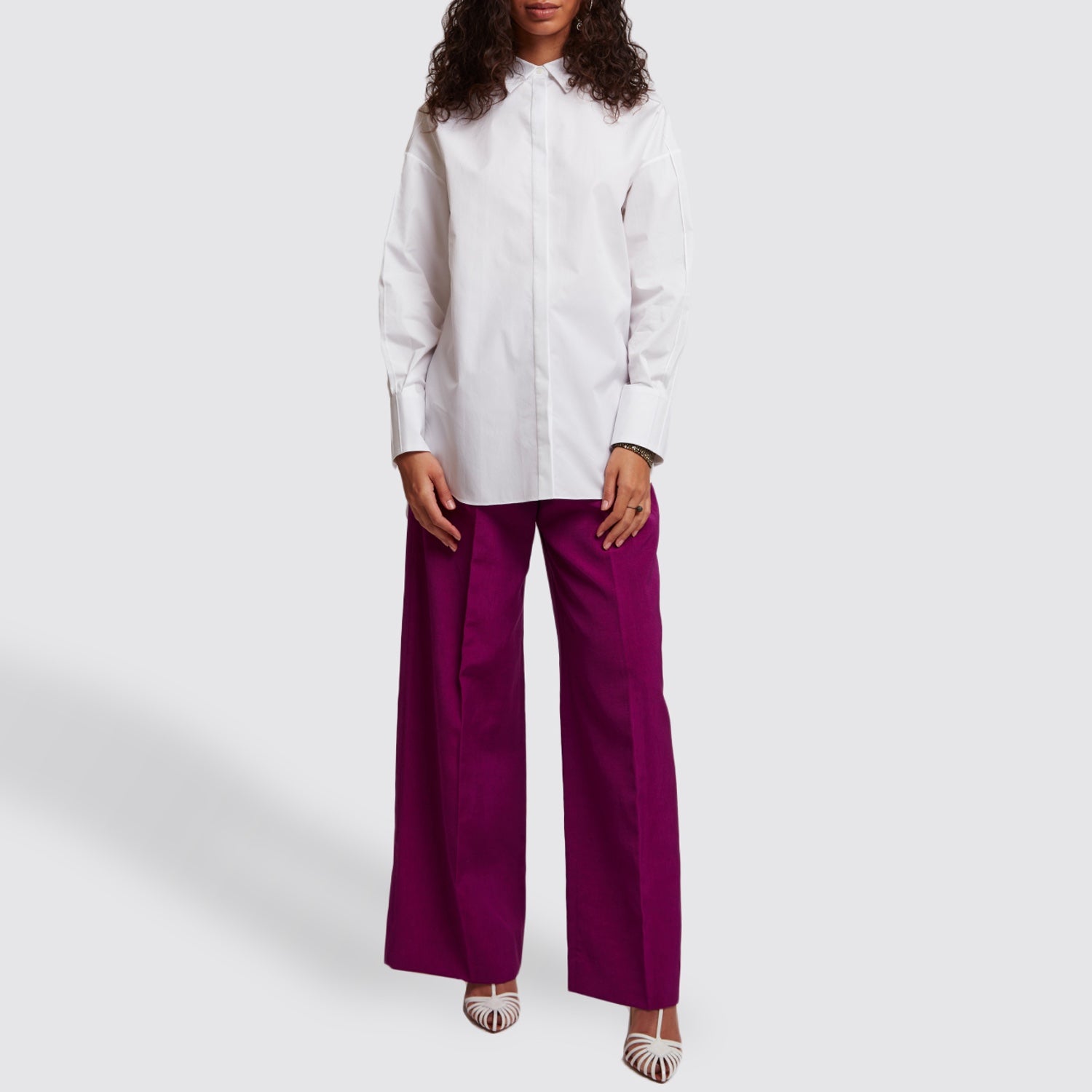 Cotton Shirts | Shop Partow: Hugo White Long Sleeve Shirt
Styled with Partow's pants