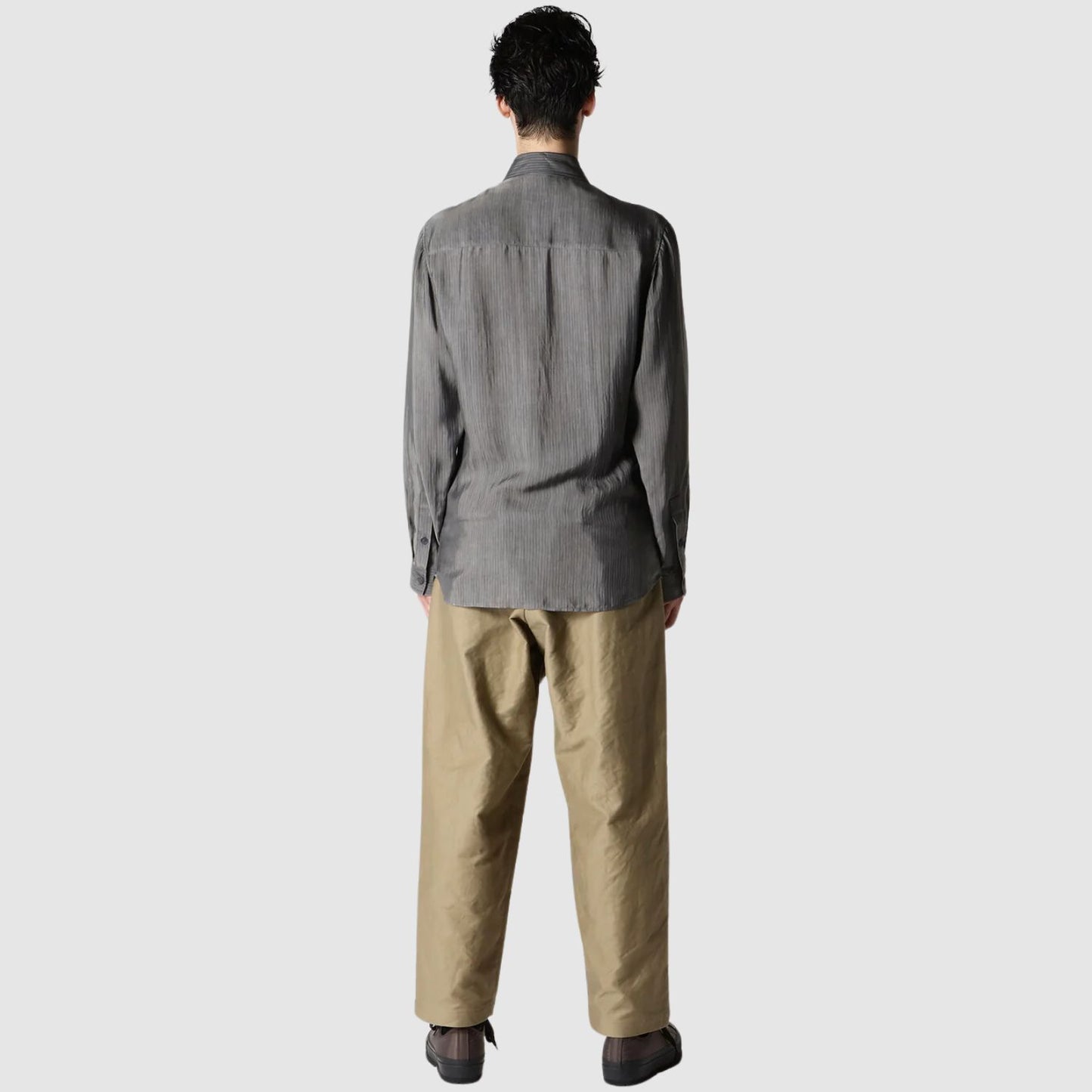Yohji Yamamoto Cu Stripe Ink Blouse With Patch