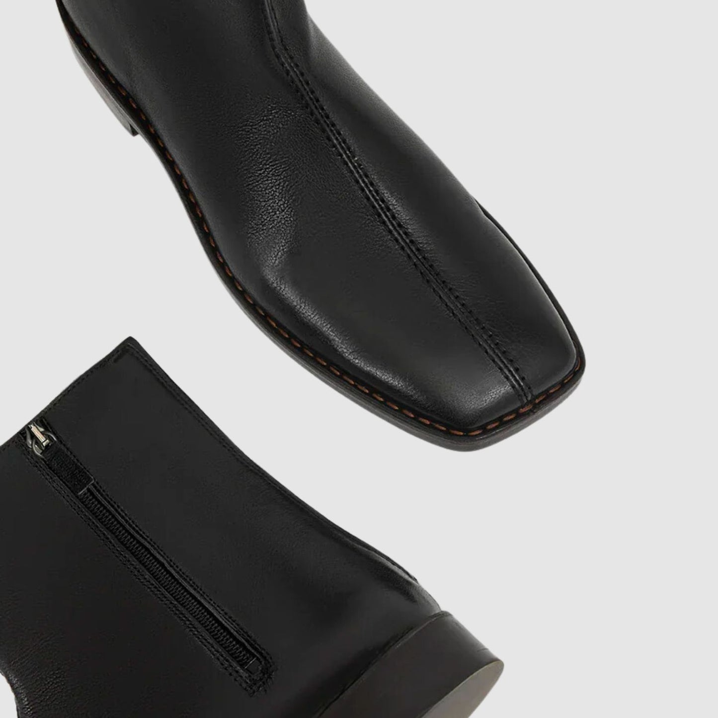 LEMAIRE Piped Zipped Boots In Black