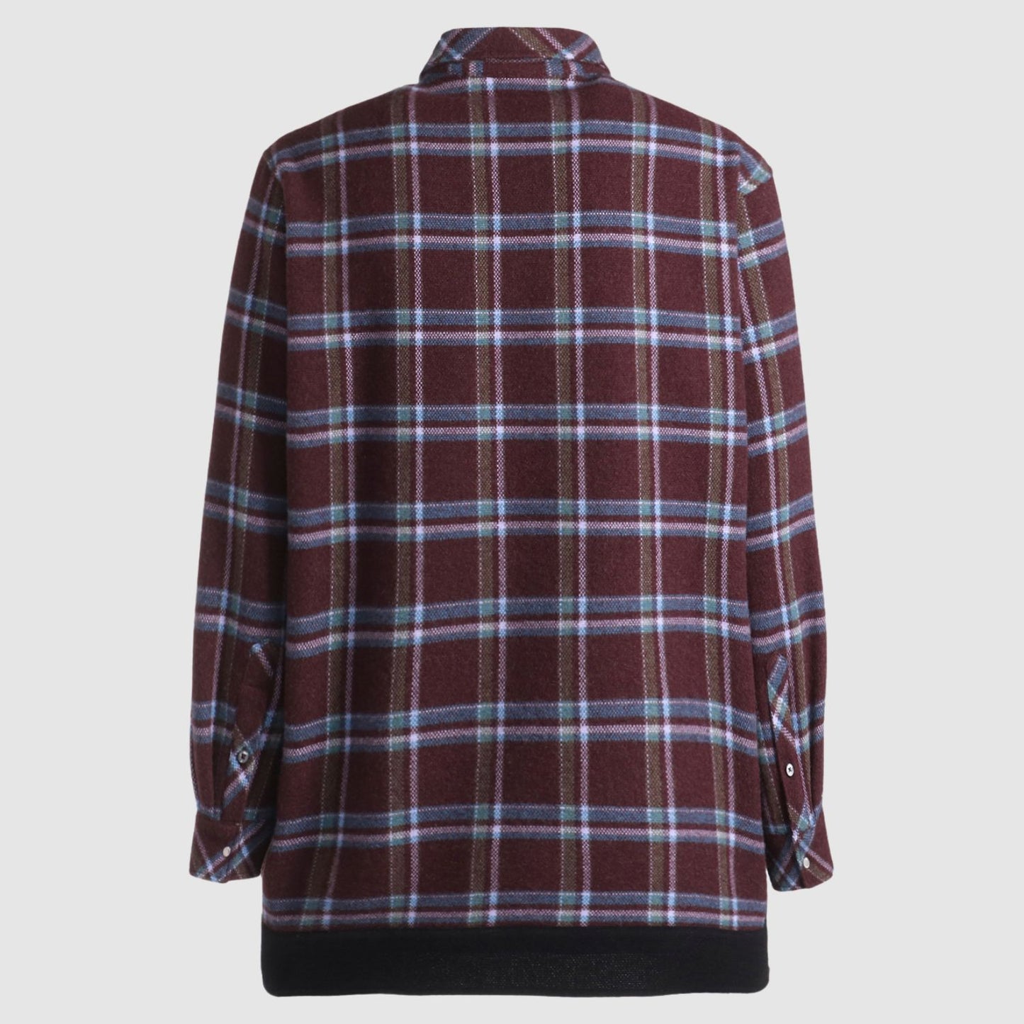 God's True Cashmere GTC x Wildside - Plum Tartan Black_GODYAM244001