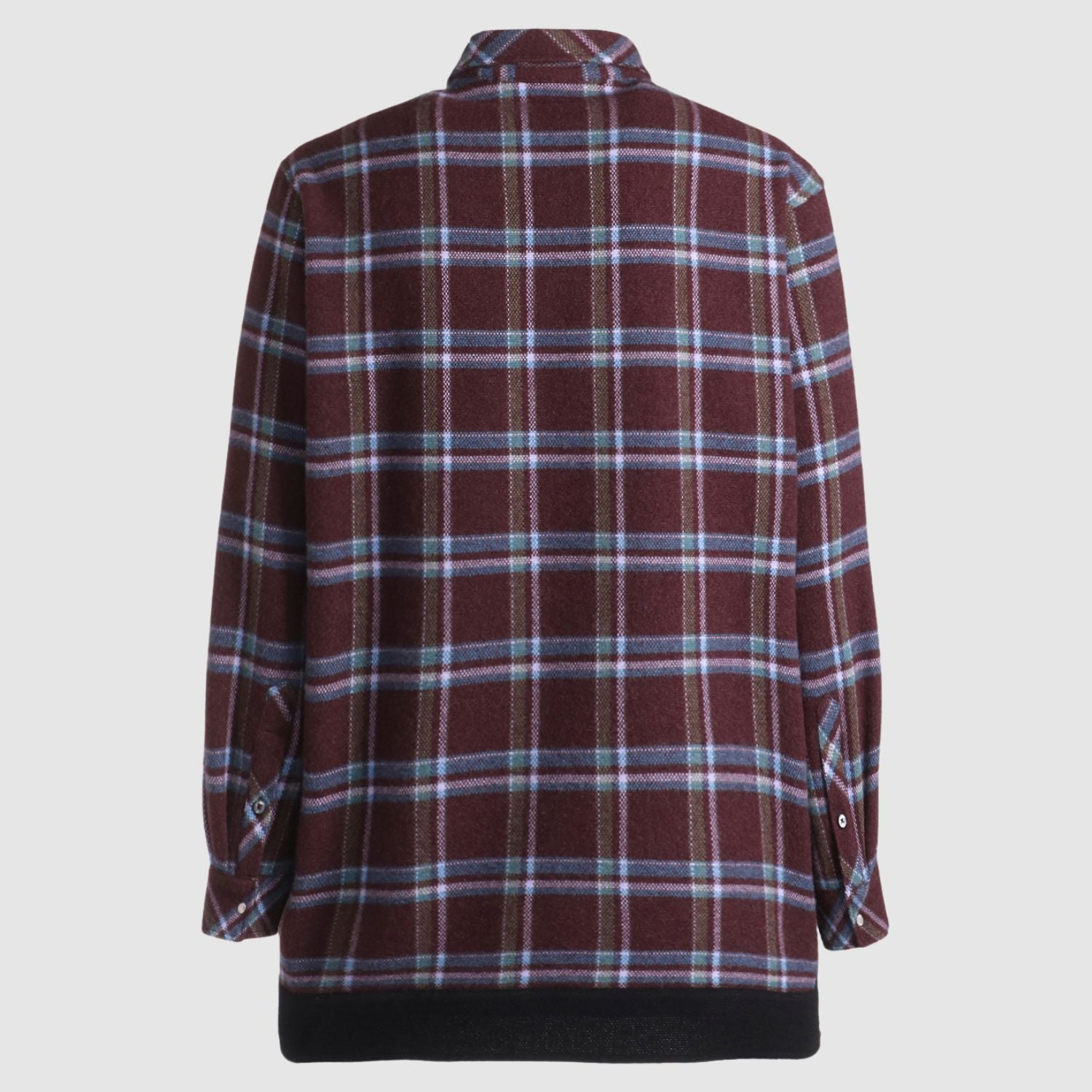 God's True Cashmere GTC x Wildside - Plum Tartan Black_GODYAM244001