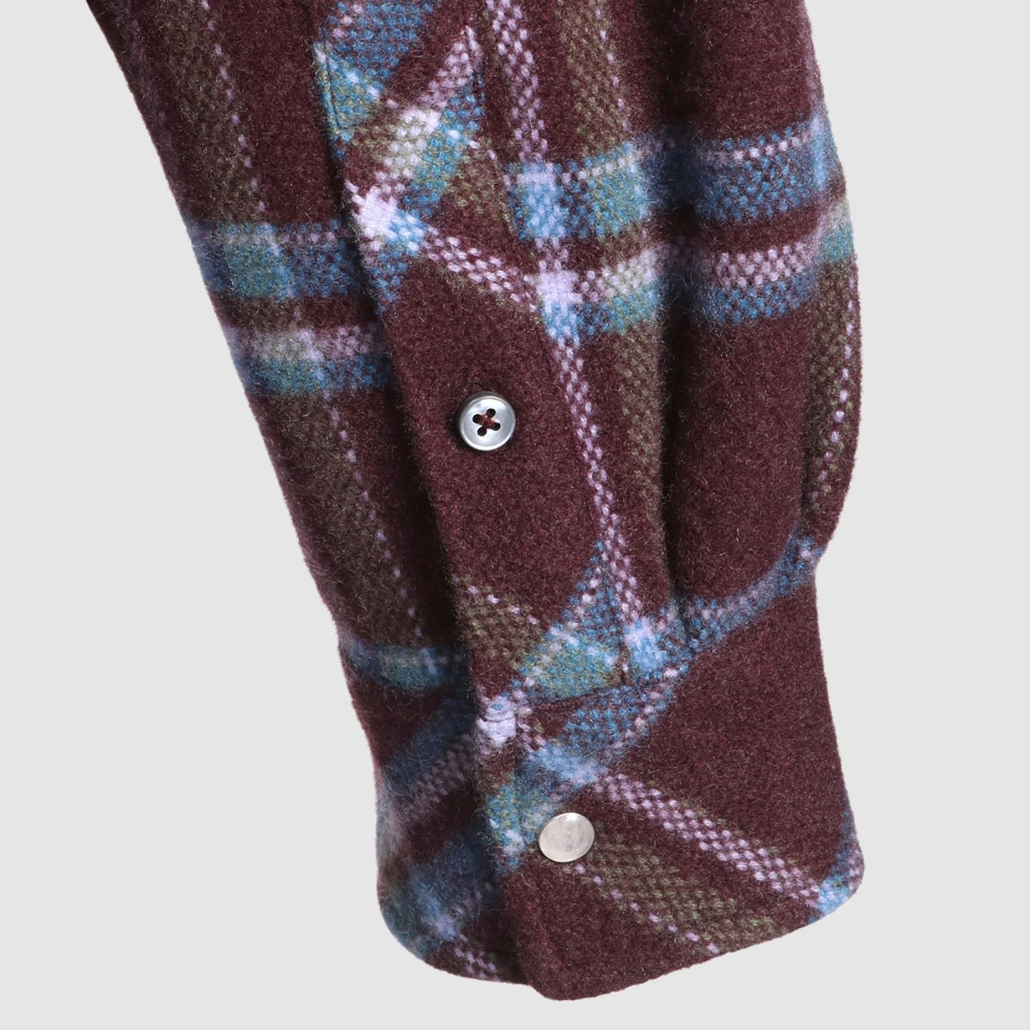God's True Cashmere GTC x Wildside - Plum Tartan Black_GODYAM244001