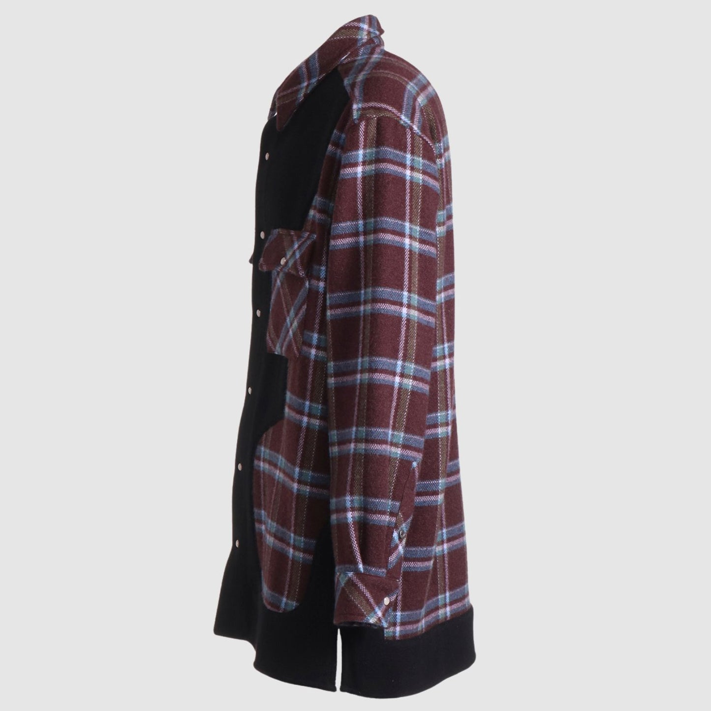 God's True Cashmere GTC x Wildside - Plum Tartan Black_GODYAM244001