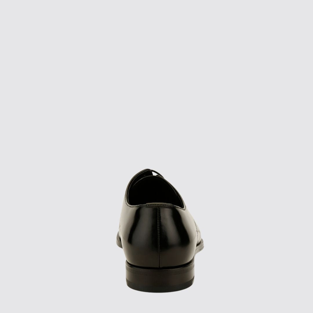 Prada Black Lace Up Derby