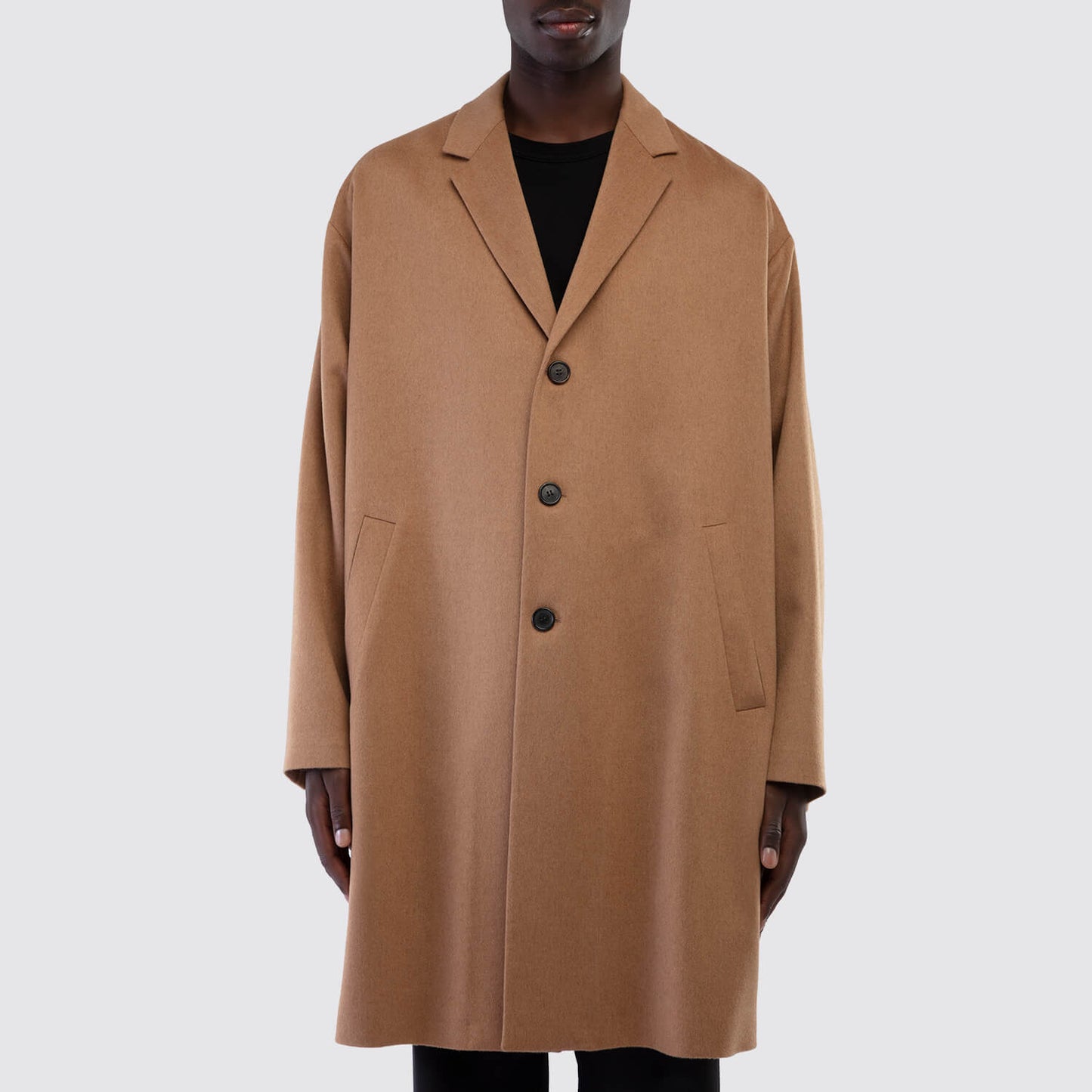 Prada Camel Hair Coat Front View