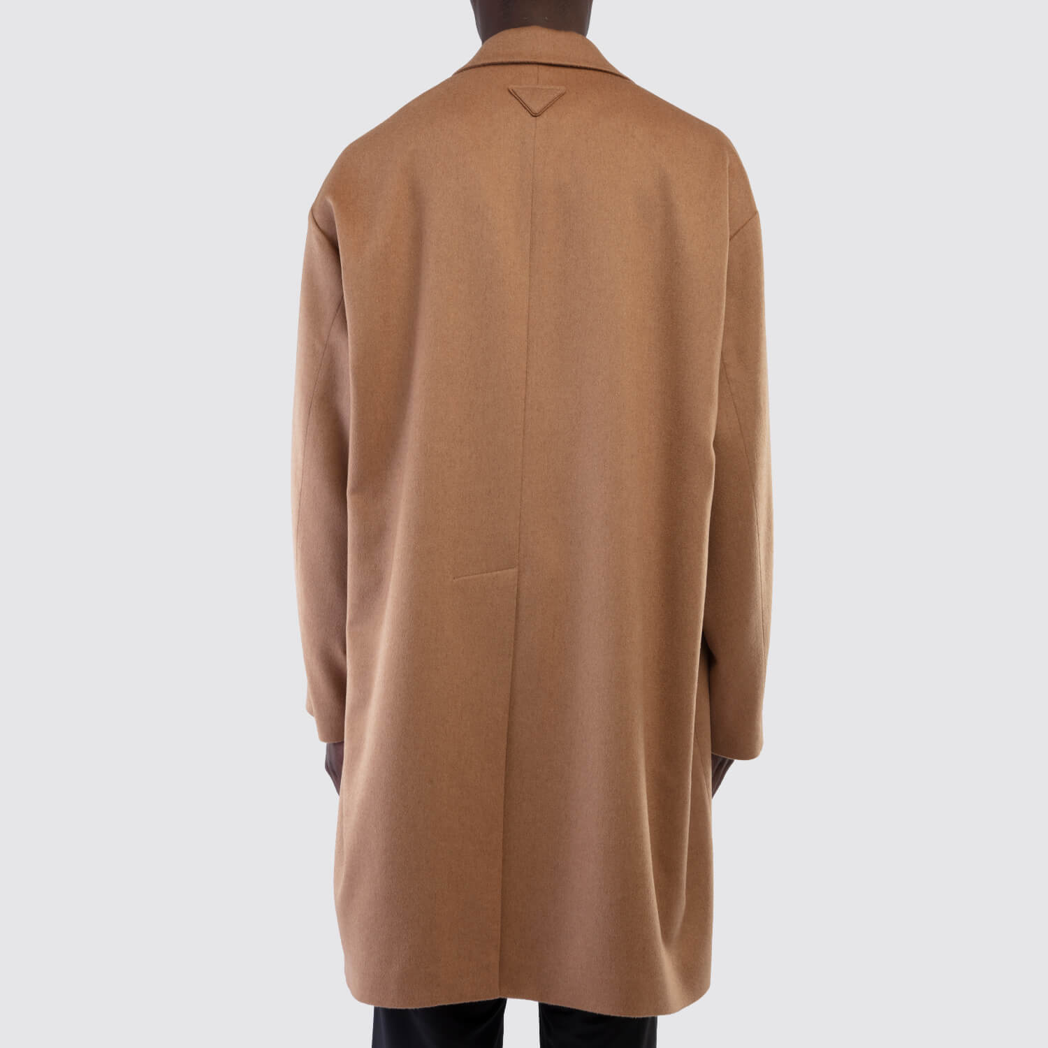 Prada Camel Hair Coat Back View