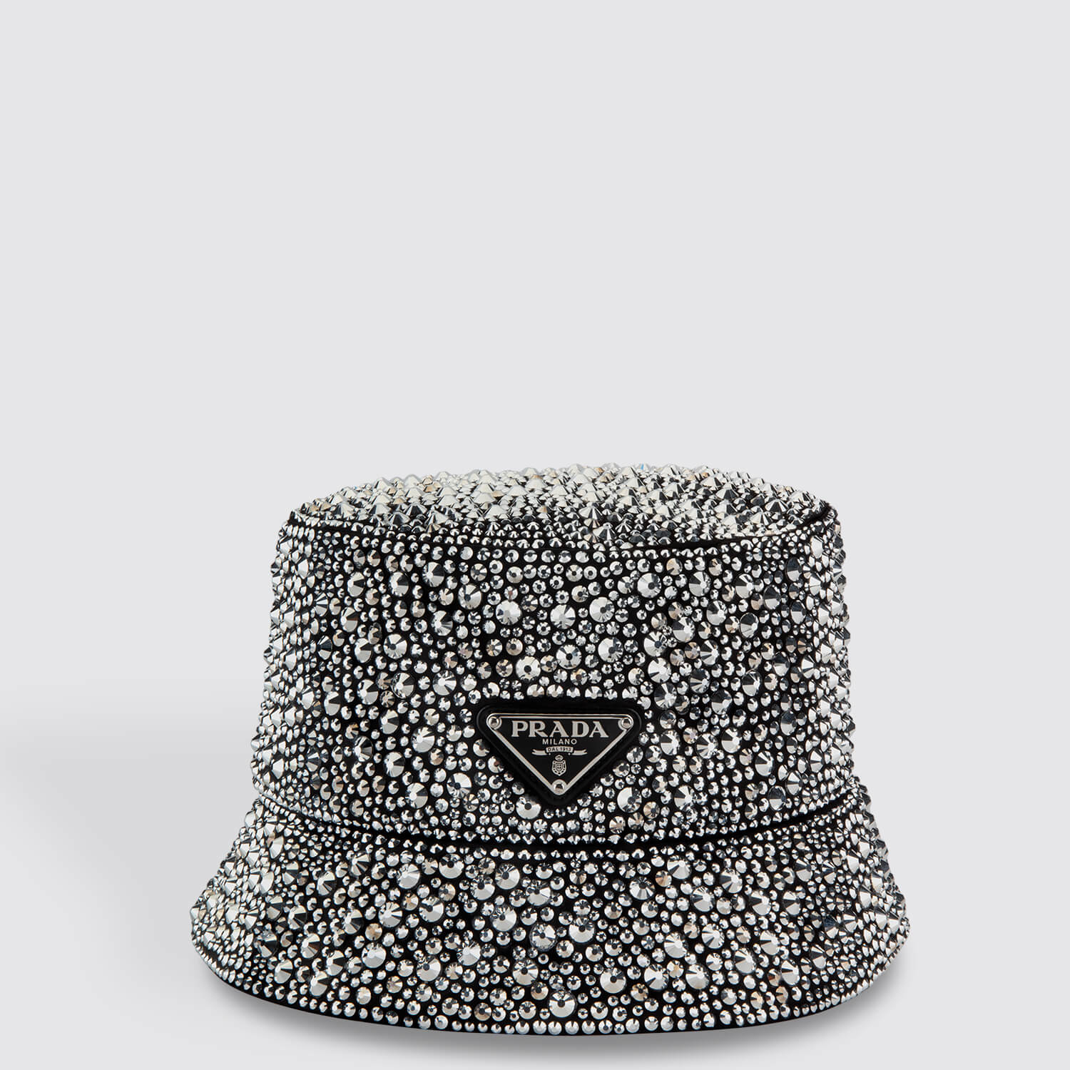 Prada Black Crystal Bucket Hat