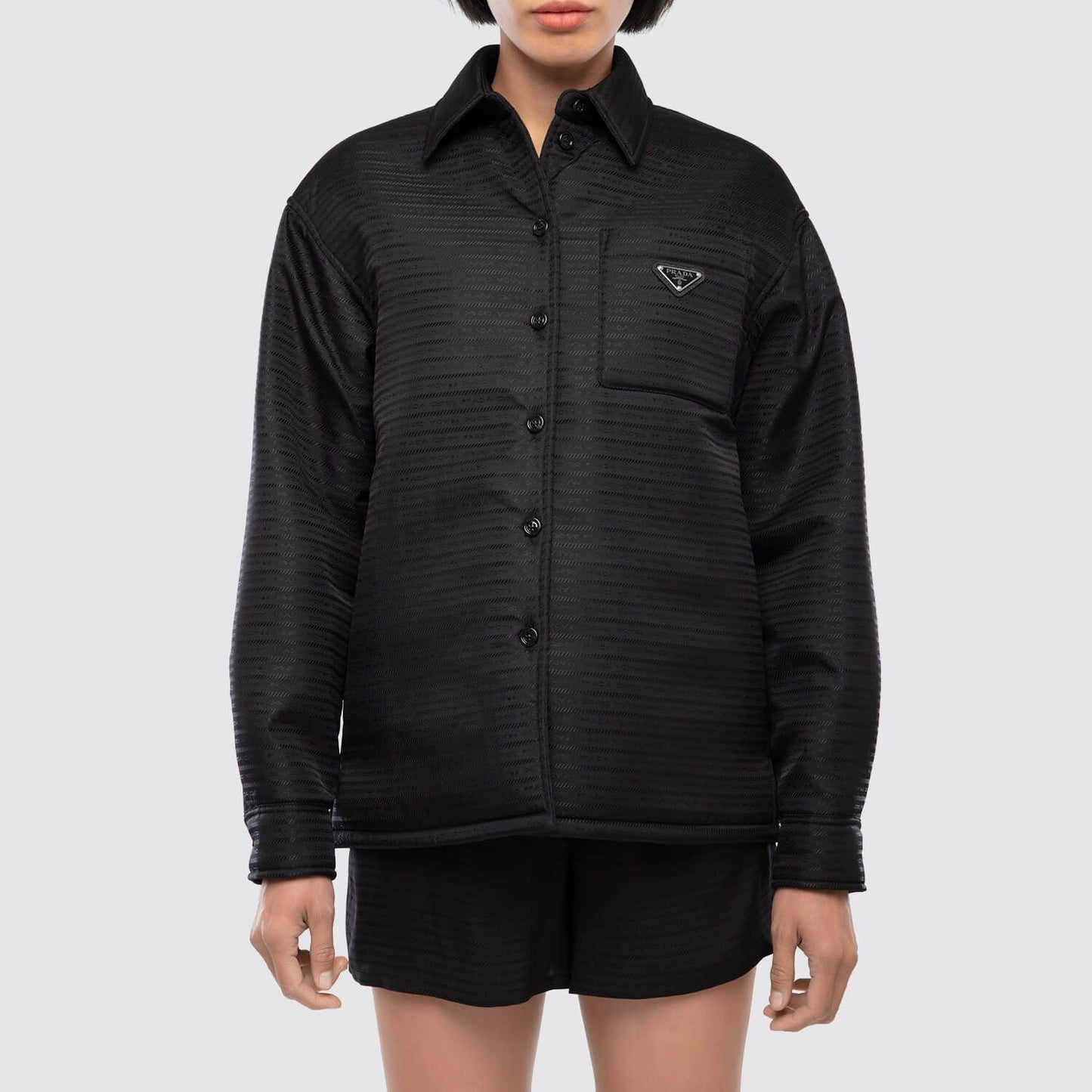 Prada Nylon Prada Logo Shirt View 1