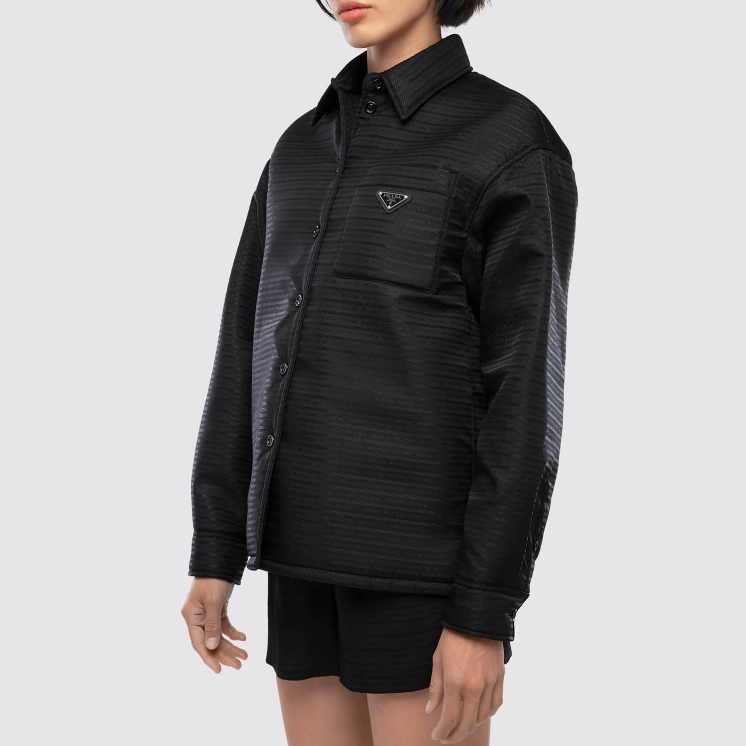 Prada Nylon Prada Logo Shirt View 2