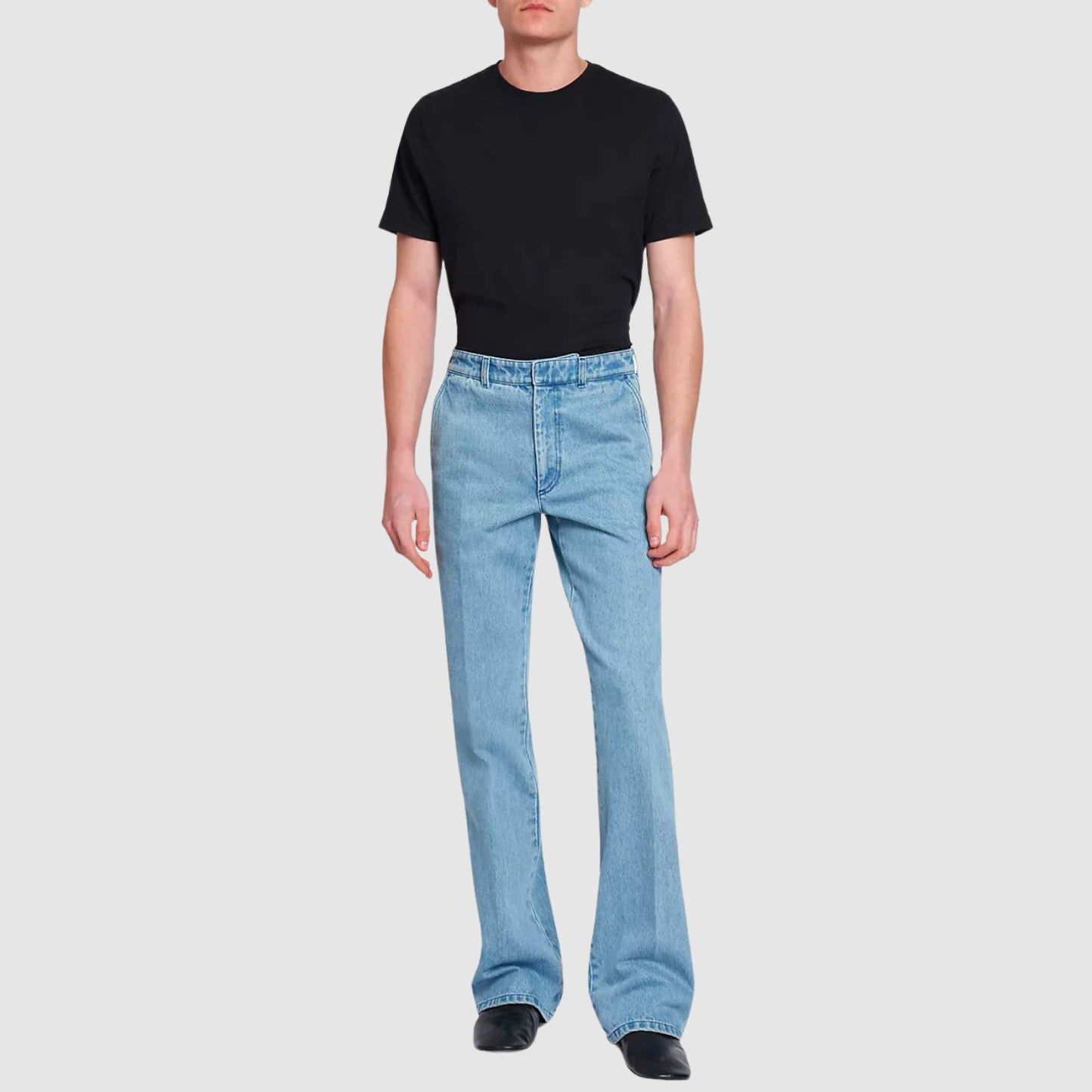 Dries Van Noten Preely Cotton Denim Flared Pants