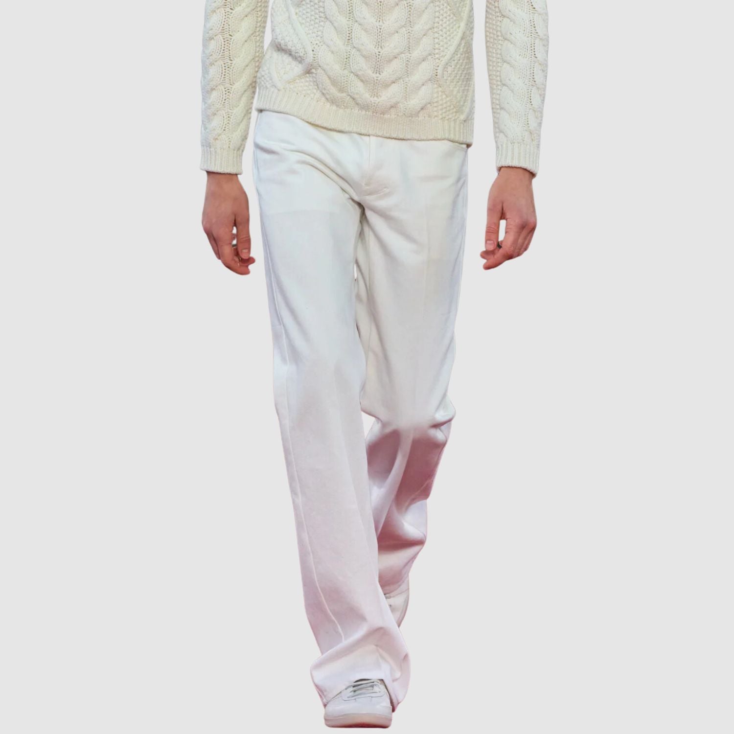 Gabriela Hearst Preston Five Pocket Pant in White Organic Cotton Denim