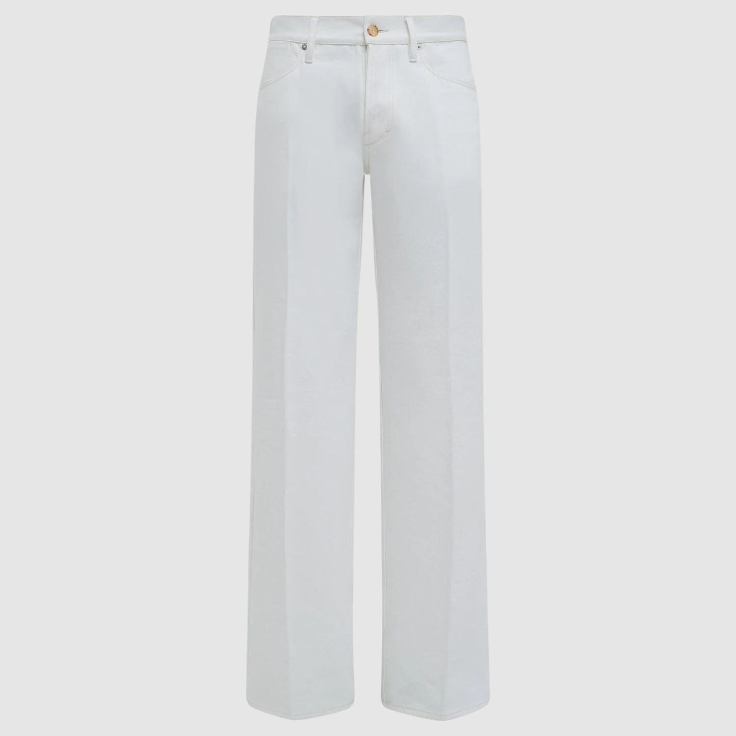 Gabriela Hearst Preston Five Pocket Pant in White Organic Cotton Denim
