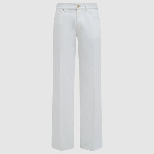 Gabriela Hearst Preston Five Pocket Pant in White Organic Cotton Denim