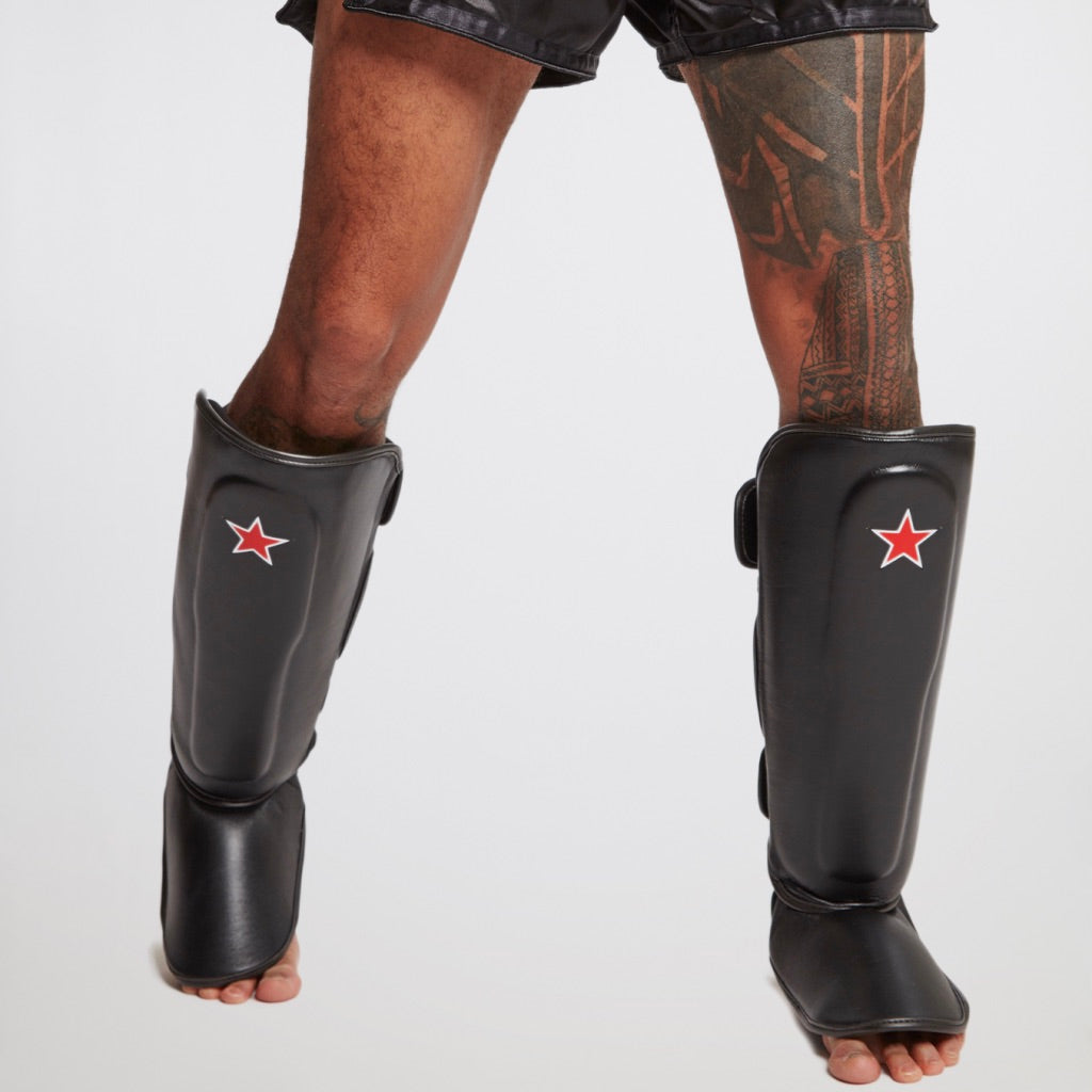 Tocha - Black Muay Thai Shin Guards