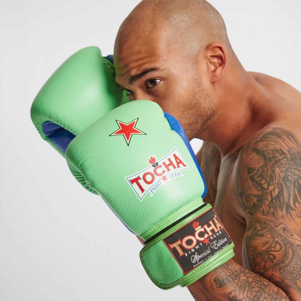 Tocha Fight Gear - Green Muay Thai Gloves