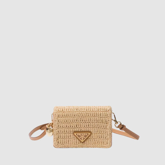 Prada Crochet Card Holder With Shoulder Strap_PRAW241015