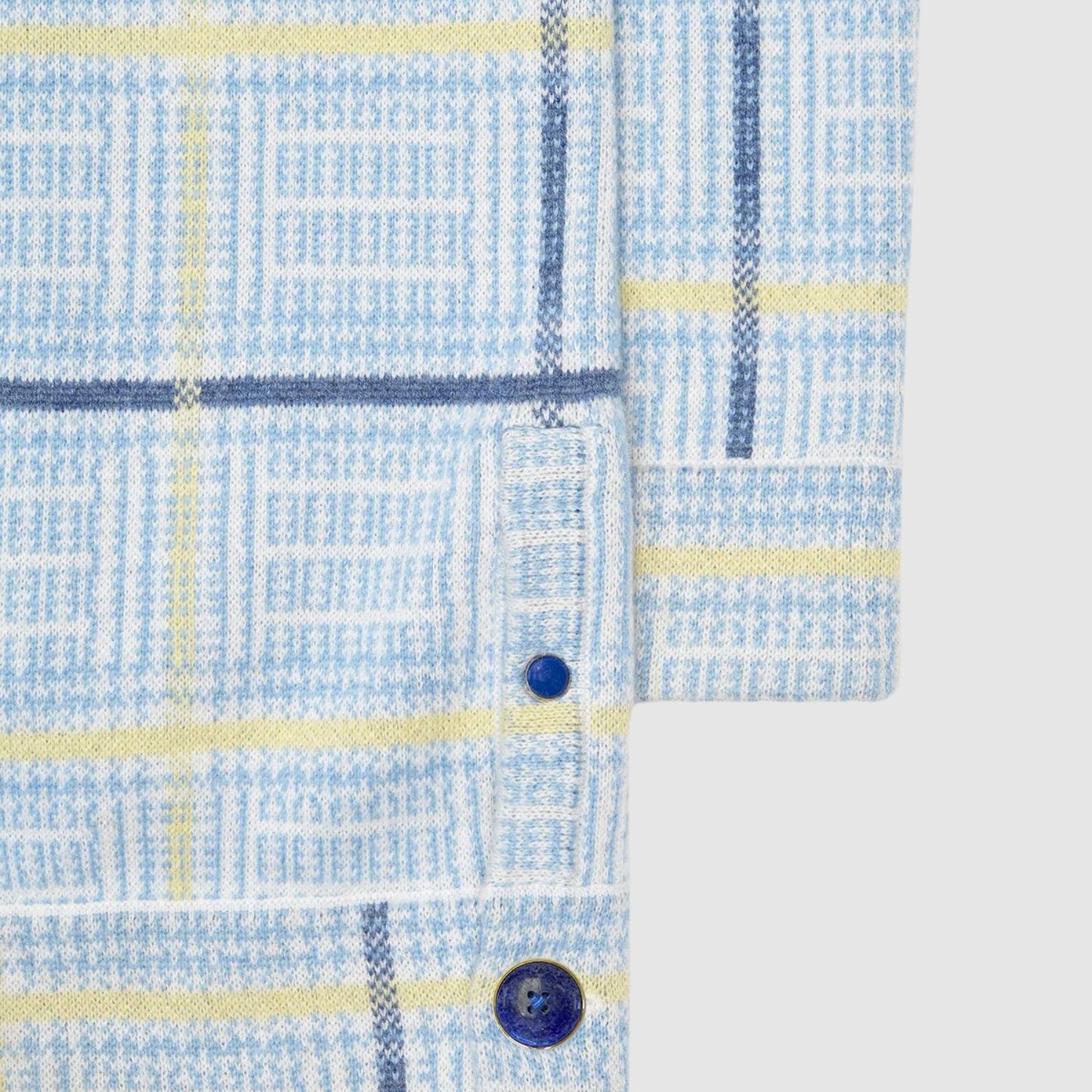 God's True Cashmere Rain Tartan Knit Cashmere Trouser