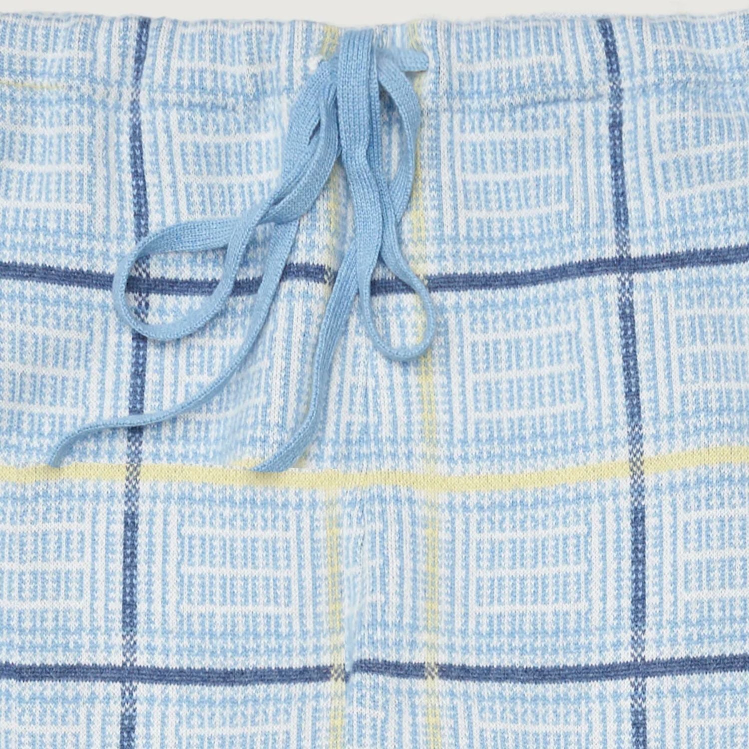 God's True Cashmere Rain Tartan Knit Cashmere Trouser
