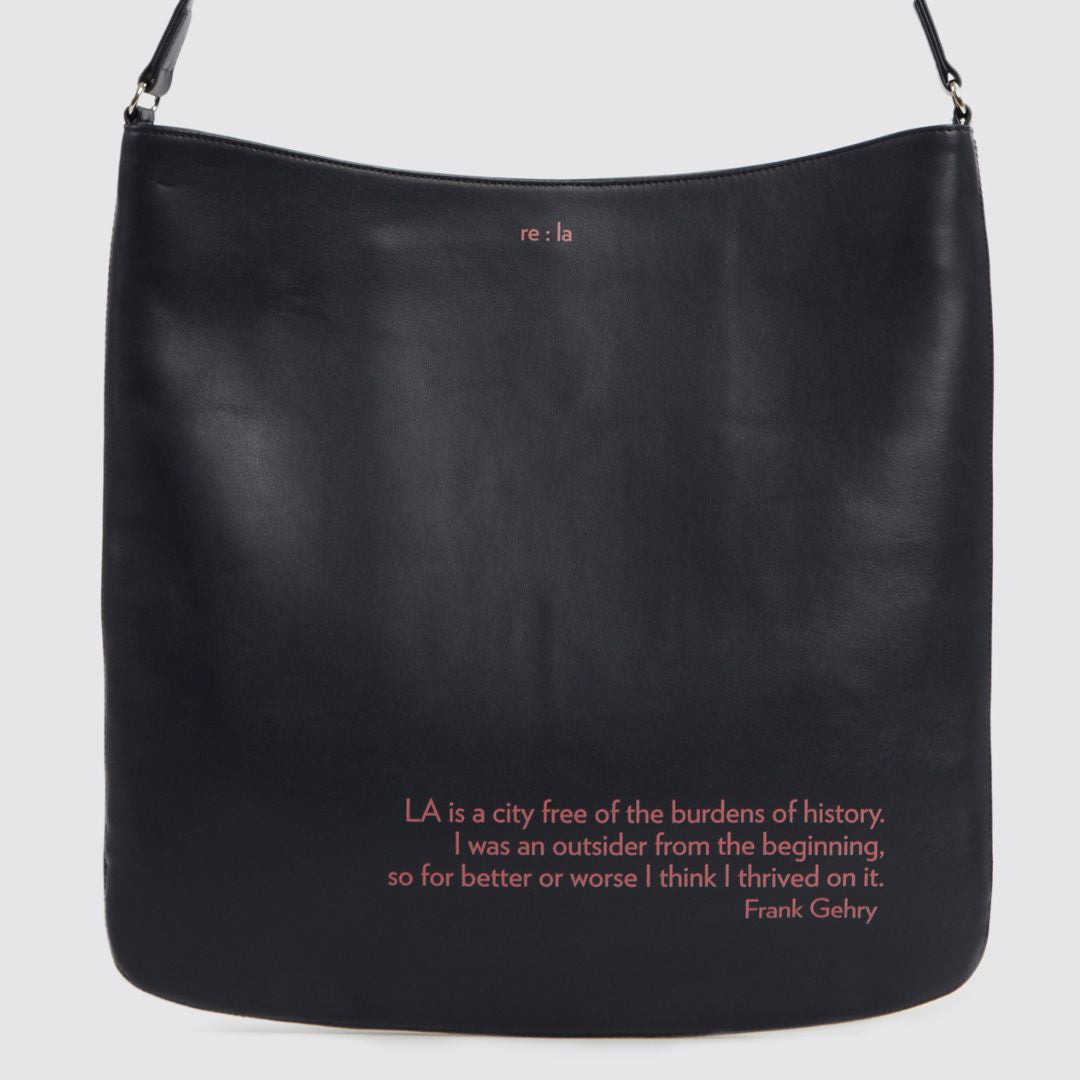 RE LA Frank Gehry Navy Crossbody Bag