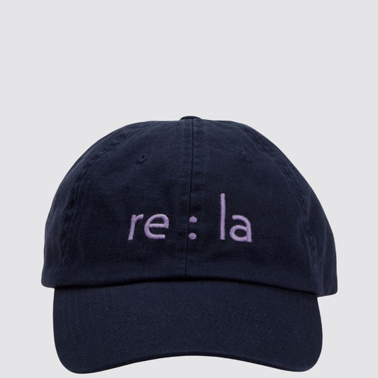 RE : LA - Lavender Embroidery Baseball Cap