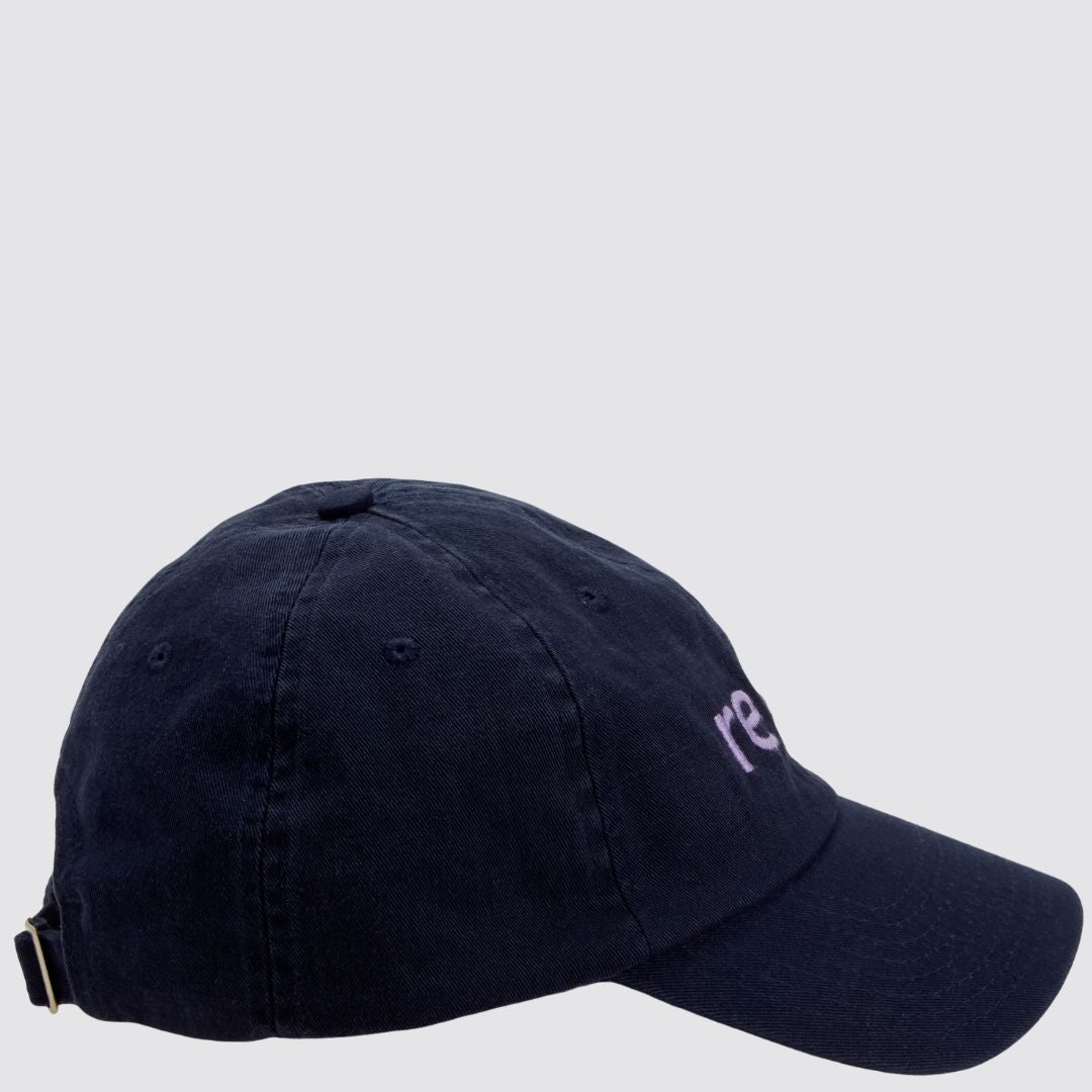 RE : LA Lavender Embroidery Baseball Cap