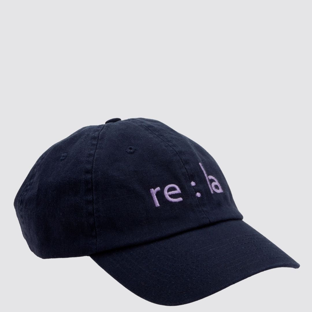 RE : LA Lavender Embroidery Baseball Cap