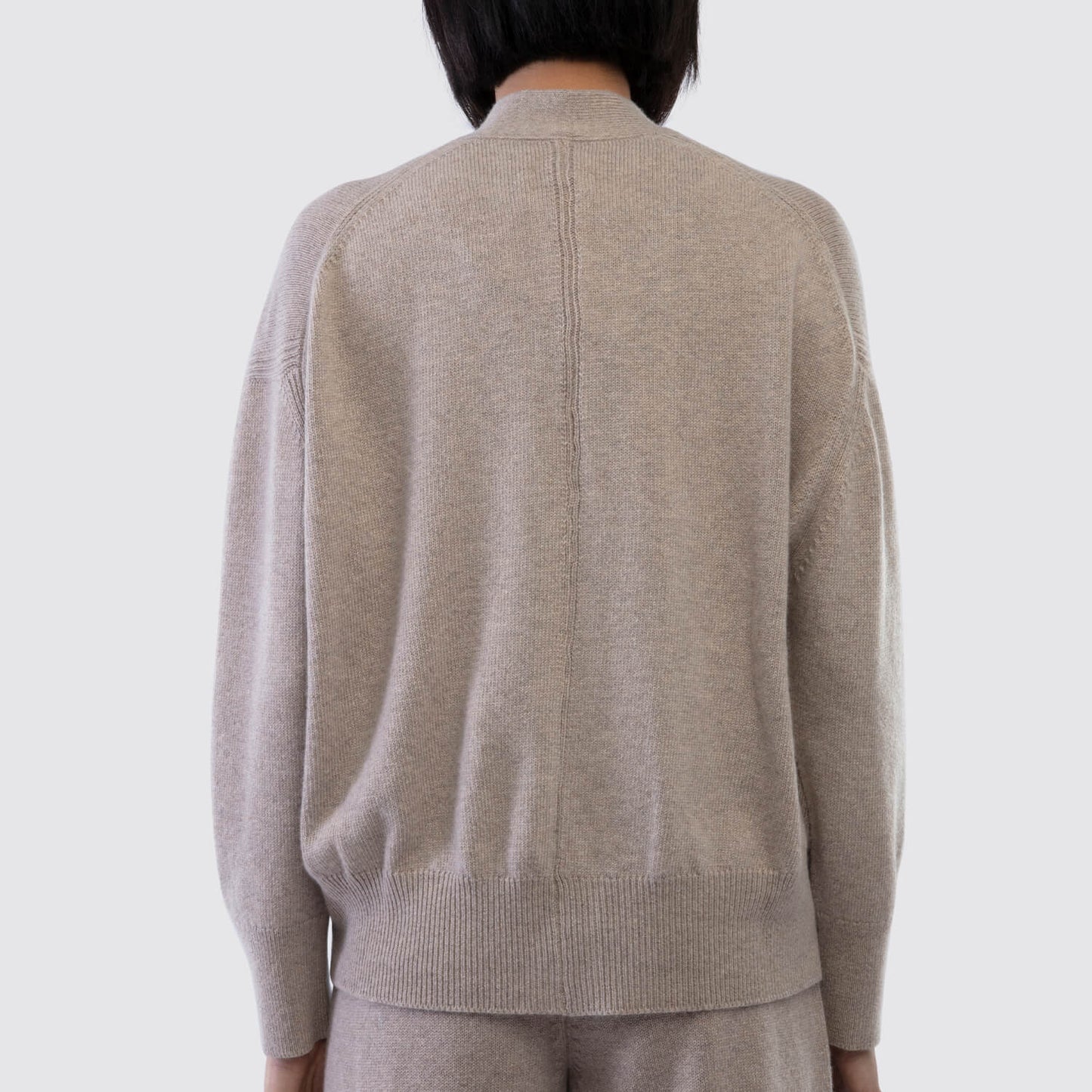 Barrie Cashmere Cardigan in Moon Dust View 3