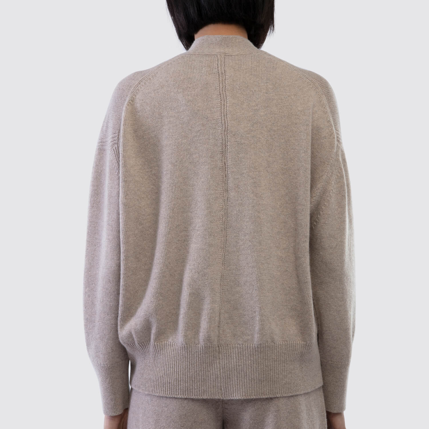 Barrie Cashmere Cardigan in Moon Dust View 3