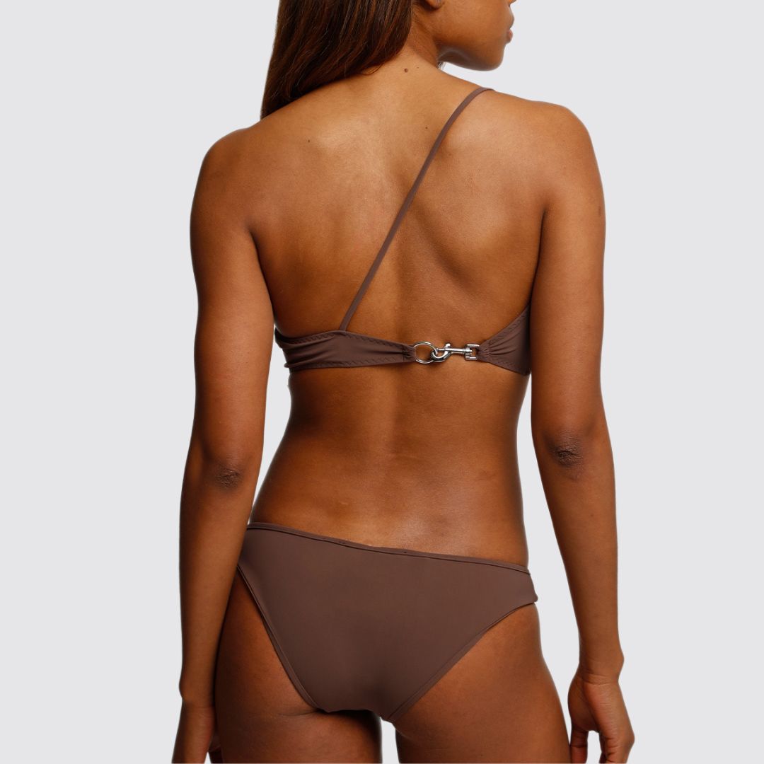 Rudi Brown - One Strap Bandeau Bikini