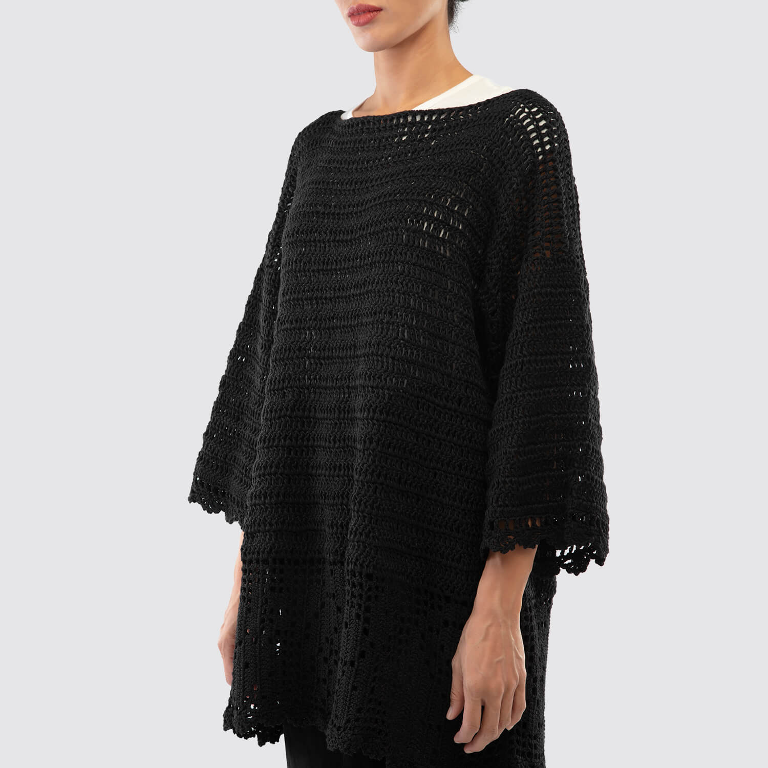 Amber Sakai | 3/4 Sleeve Knit Summer Dress VIEW 2