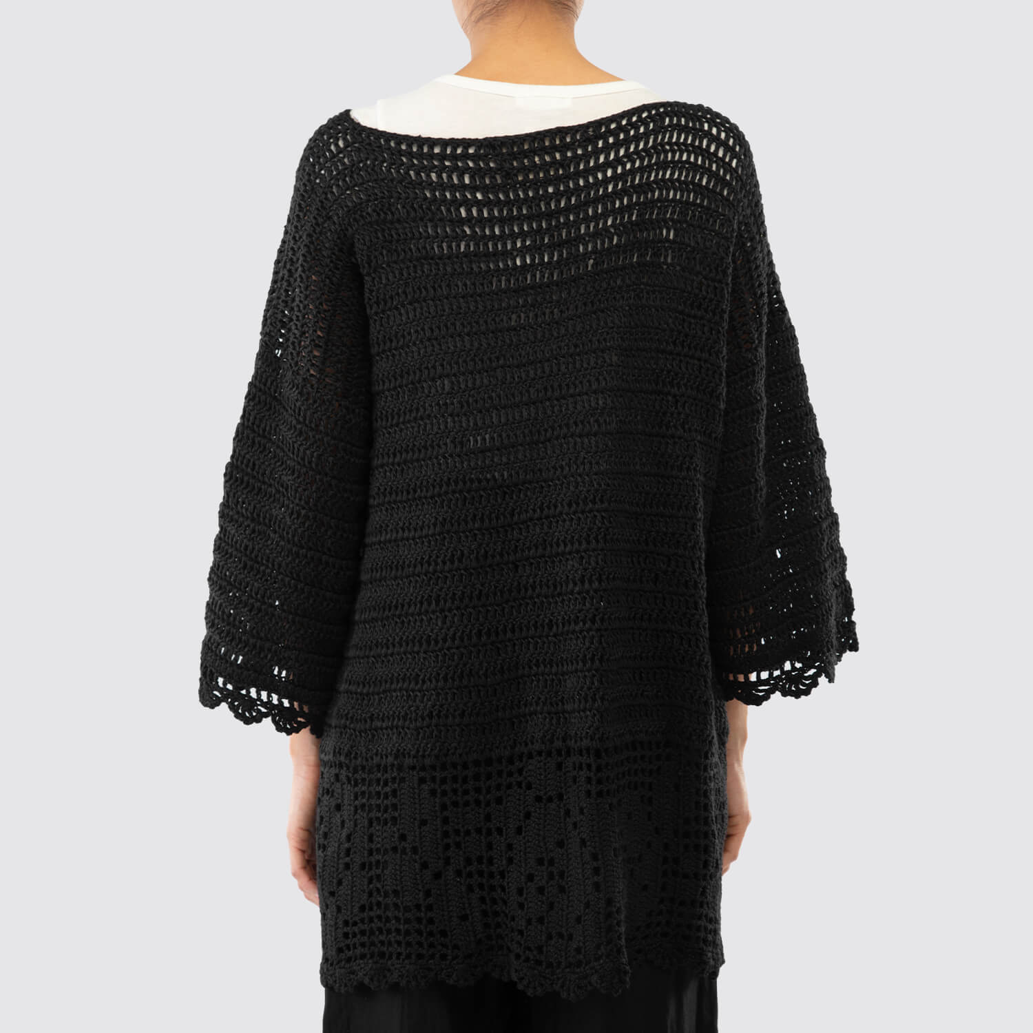 Amber Sakai | 3/4 Sleeve Knit Summer Dress VIEW 3