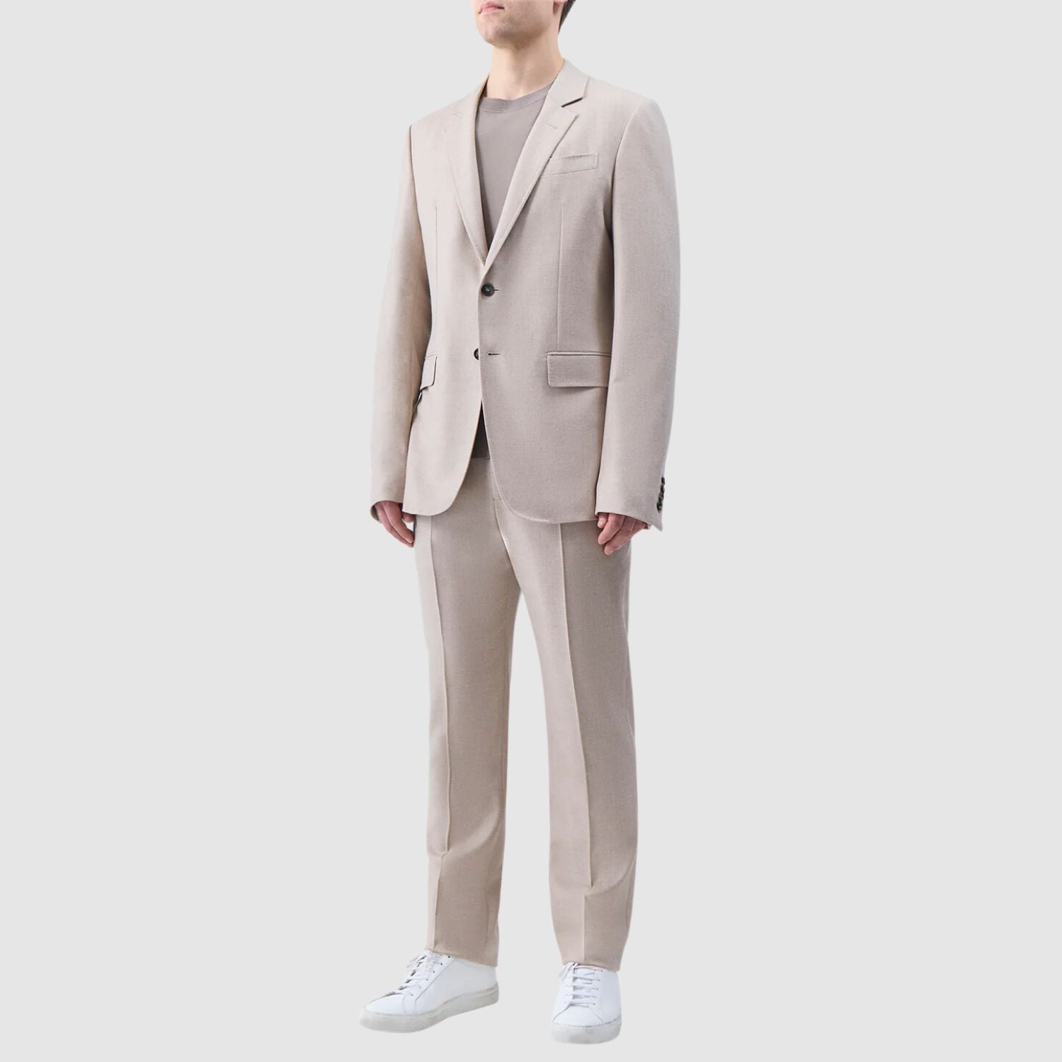 Gabriela Hearst Sebastian Pant in Camel Virgin Wool Cashmere Flannel