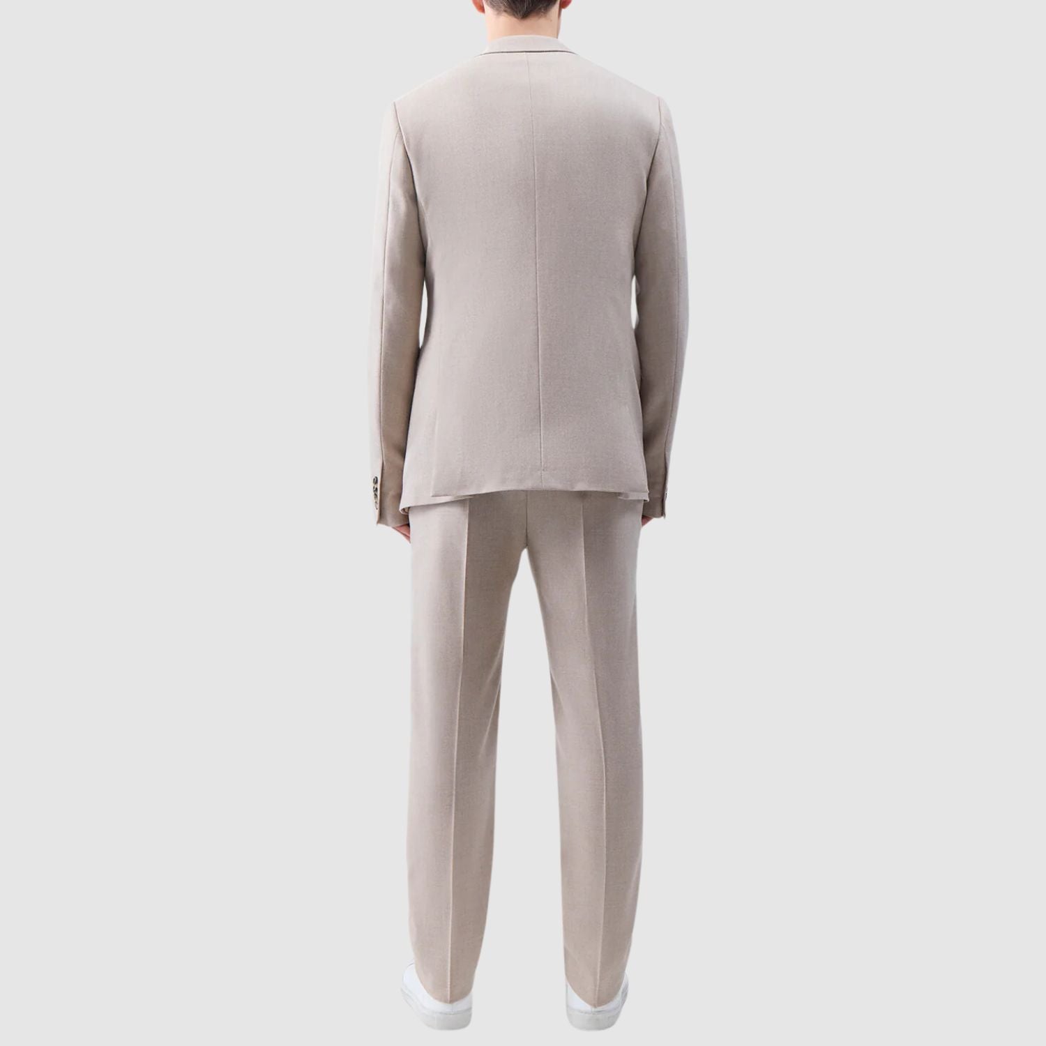 Gabriela Hearst Sebastian Pant in Camel Virgin Wool Cashmere Flannel